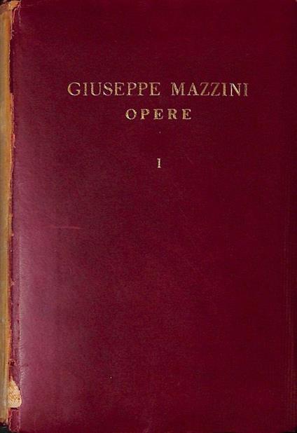 Opere. Volume I. Lettere - copertina