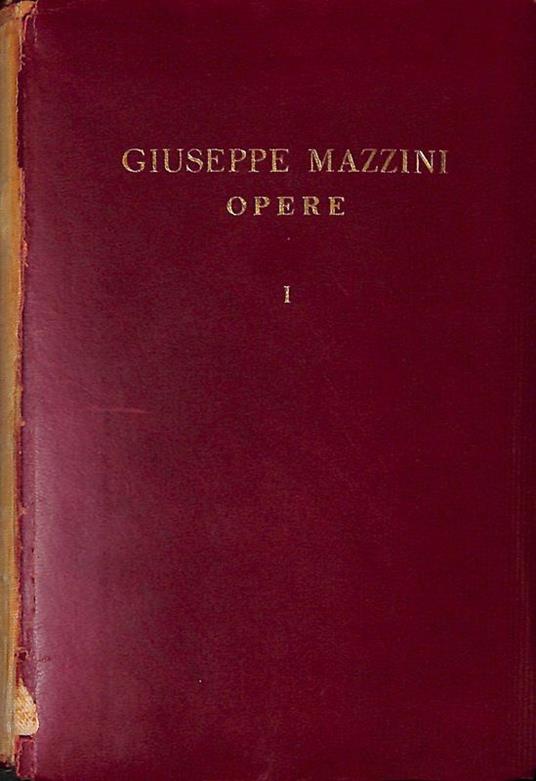 Opere. Volume I. Lettere - copertina