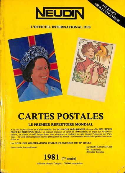Cartes Postales de Collection. 1981 - copertina