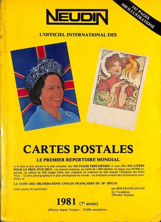 Cartes Postales de Collection. 1981 - copertina