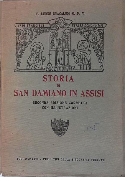 Storia di San Damiano in Assisi - copertina