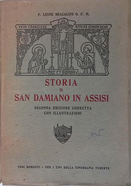 Storia di San Damiano in Assisi - copertina