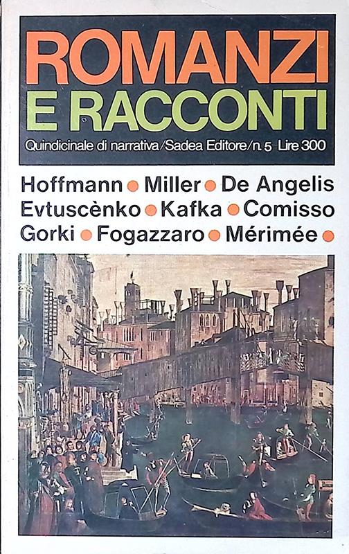 Romanzi e racconti - copertina