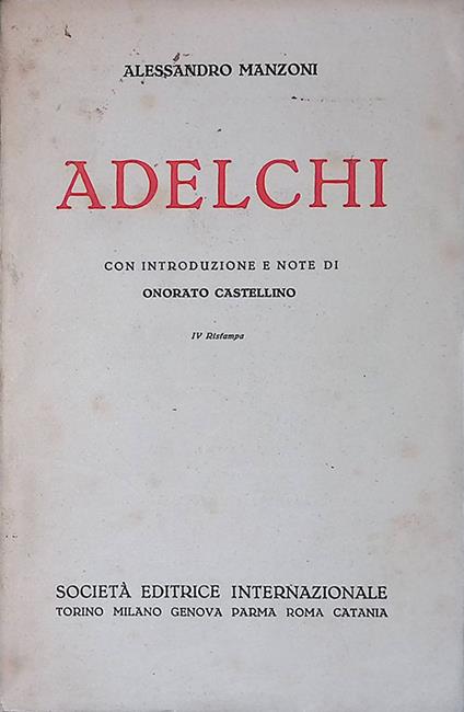 Adelchi - copertina