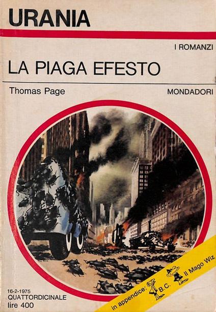 La piaga efesto - copertina