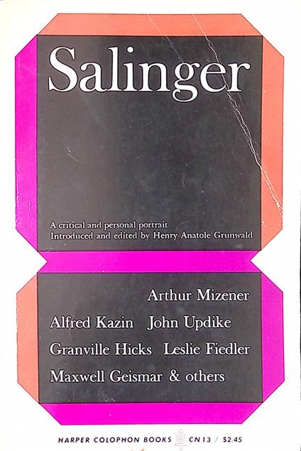 Salinger. A critical and personal portrait - copertina
