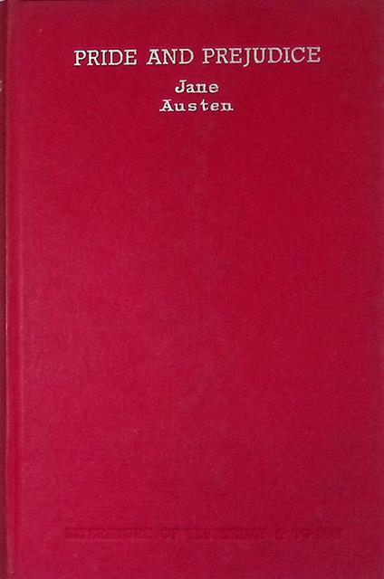 Pride and prejudice - Jane Austen - copertina