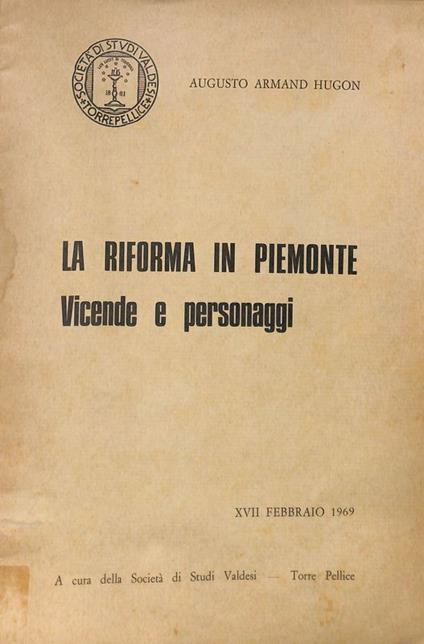 La riforma in Piemonte. Vicende e personaggi - copertina