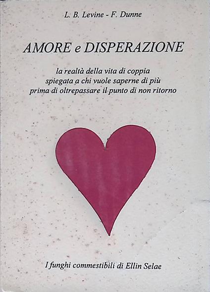 Amore e disperazione - copertina