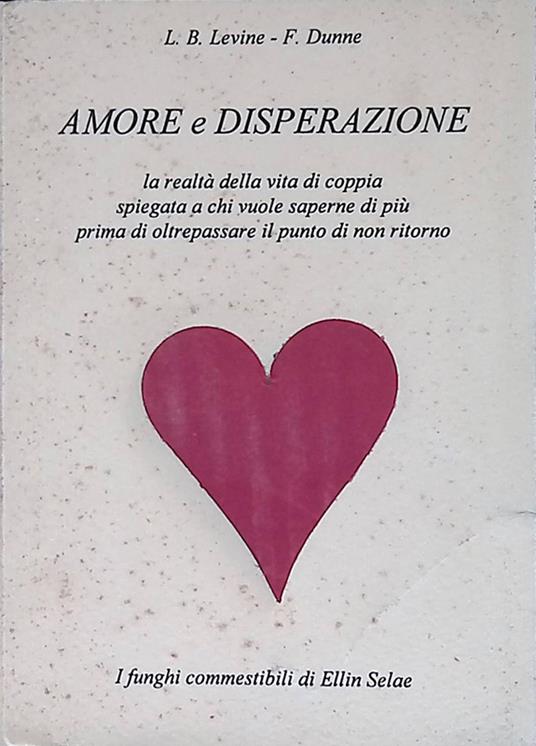 Amore e disperazione - copertina