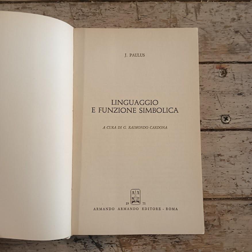 Linguaggio e funzione simbolica