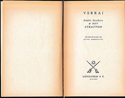 Verrai - Roy Stratton - copertina