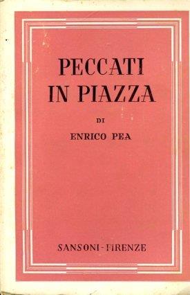 Peccati in piazza - Enrico Pea - copertina