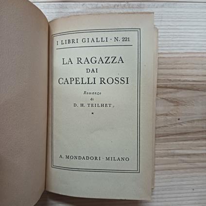 La ragazza dai capelli rossi - copertina