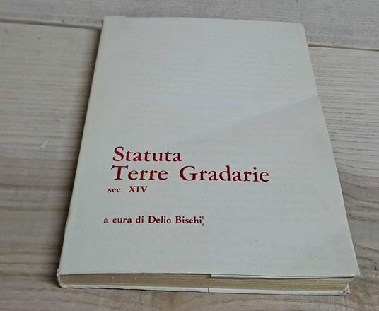Statuta Terre Gradarie Sec. Xiv - copertina