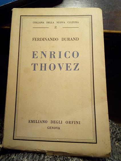 Enrico Thovez - Ferdinando Durand - copertina