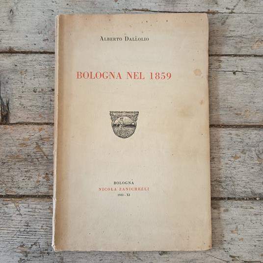 Bologna nel 1859 - Alberto Dallolio - copertina