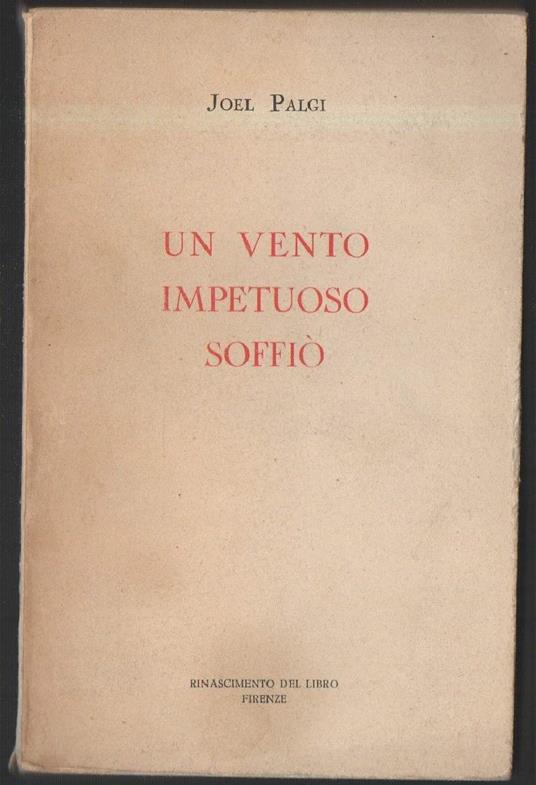 Un Vento Impetuoso Soffiò - copertina