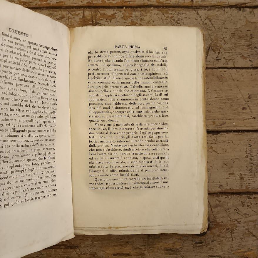 Comento sulla scienza della legislazione di G. Filangieri. Prima traduzione italiana