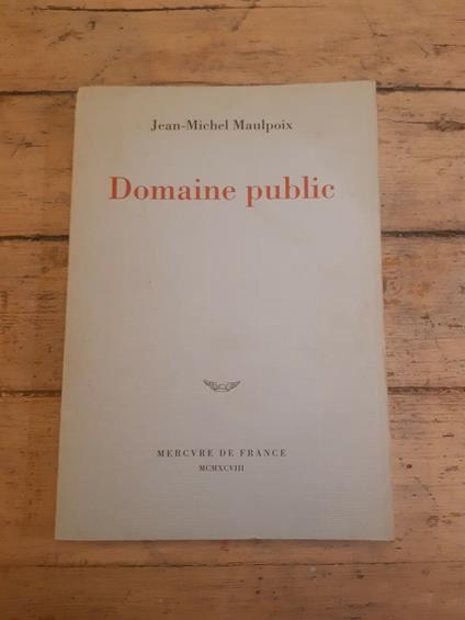 Domaine public - copertina