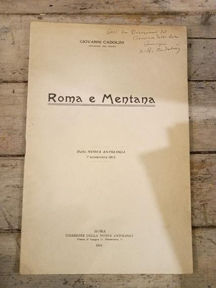Roma e Mentana - copertina