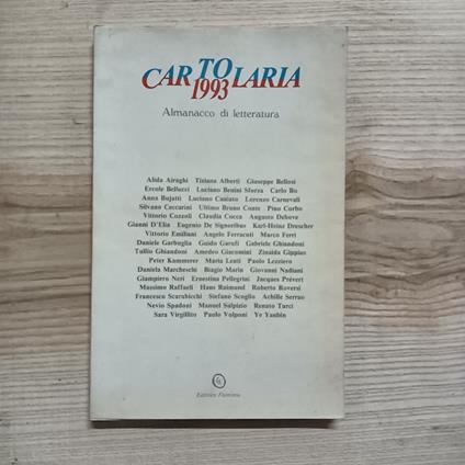 Cartolaria 1993. Almanacco di letteratura - copertina
