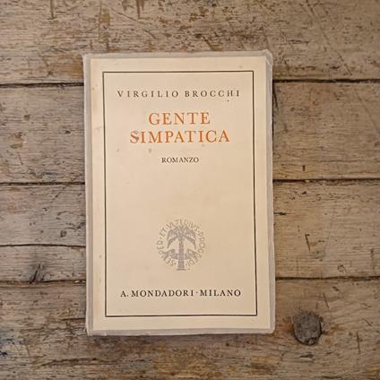 Gente simpatica - Virgilio Brocchi - copertina
