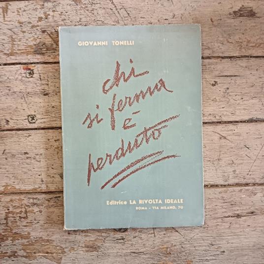 Chi si ferma è perduto - Giovanni Tonelli - copertina