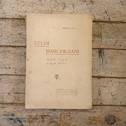 Studi marchigiani 1905-1906 - copertina