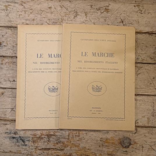 Le Marche nel Risorgimento italiano (voll. 1, 2) - copertina