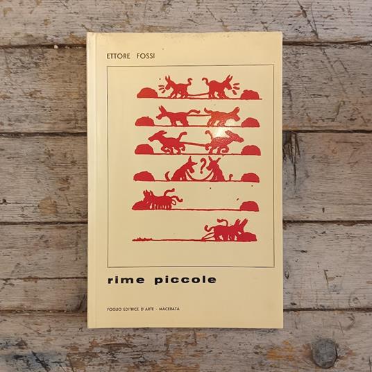 Rime piccole - Ettore Fossi - copertina