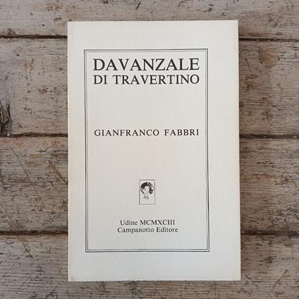 Davanzale di travertino - copertina