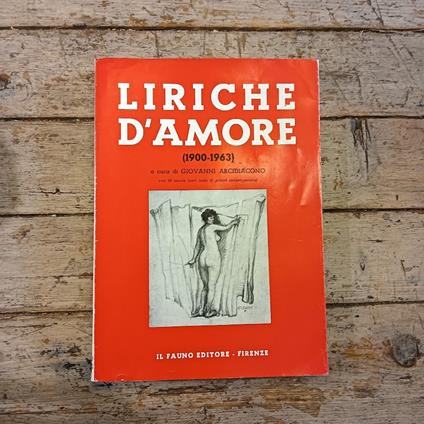 Liriche d'amore (1900-1963) - copertina