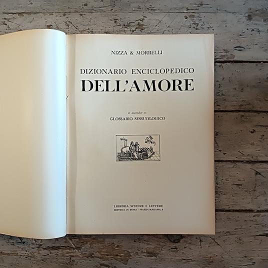 Dizionario enciclopedico dell'amore - copertina