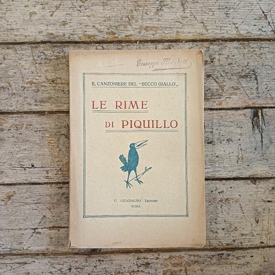 Le rime di Piquillo. Il canzoniere del "Becco giallo" - copertina