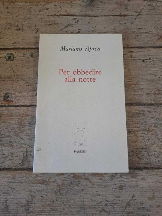 Per obbedire alla notte - copertina