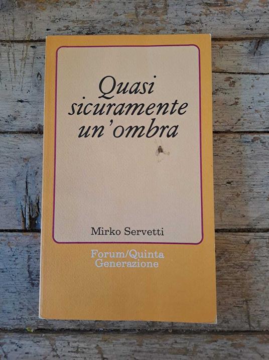Quasi sicuramente un'ombra - copertina