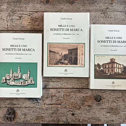 Mille e uno sonetti di marca nel dialetto di Montolmo (3 voll) - copertina