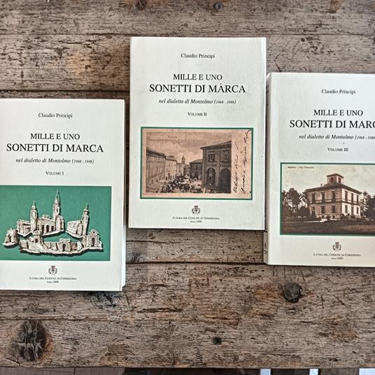 Mille e uno sonetti di marca nel dialetto di Montolmo (3 voll) - copertina