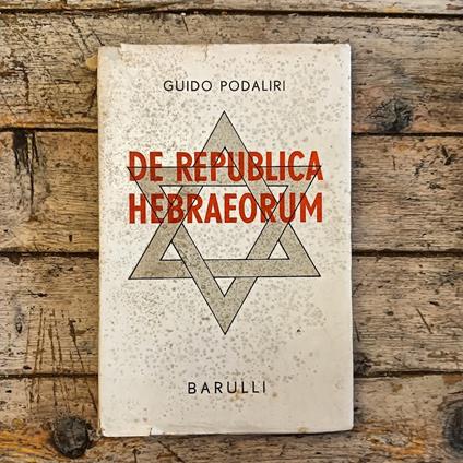 De Republica Hebraeorum - copertina