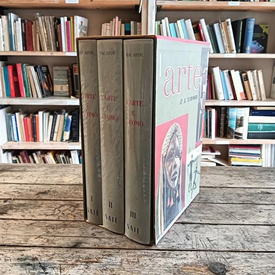 L' arte e l'uomo (3 voll. completo) - René Huyghe - copertina