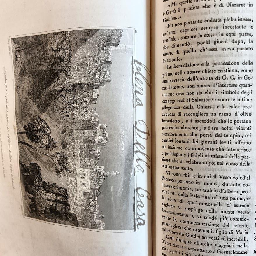 La Terra Santa ed i luoghi illustrati dagli apostoli. Vedute pittoresche secondo Turner, Harding ed altri celebri artisti. Istoria, descrizione ed attuali costumi. Prima versione italiana