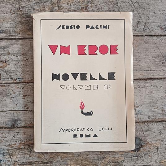 Un eroe. Novelle vol. 1° - copertina