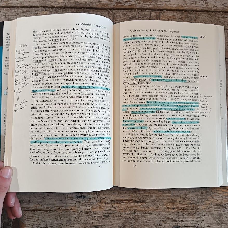 The Altruistic Imagination. A History of Social Work and Social Policy in the United States