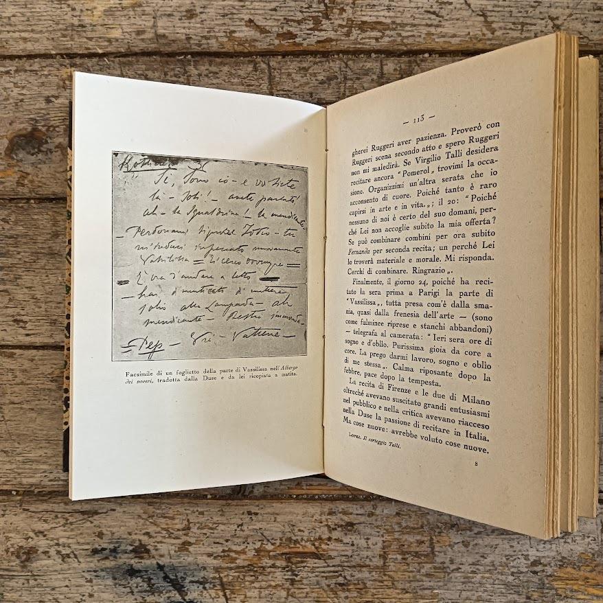 Dal carteggio di Virgilio Talli raccolto da Egisto Ruggero