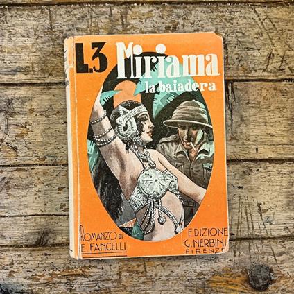 Miriana la bajadera. Romanzo d'ambiente indiano - copertina