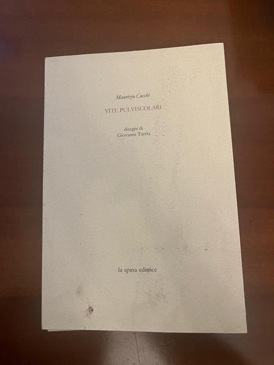 Vite pulviscolari - Maurizio Cucchi - copertina