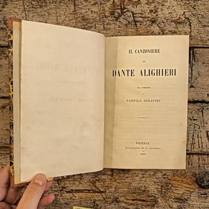 Il Canzoniere di Dante - copertina