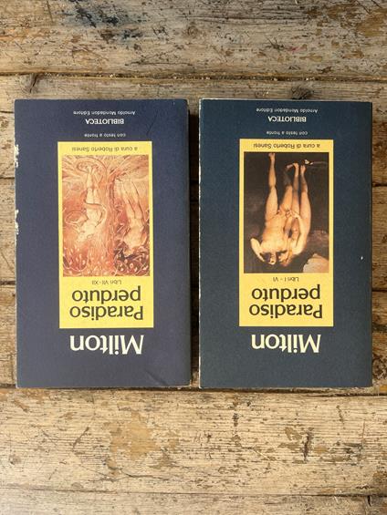 Paradiso Perduto, libri I - VI e VII - XII - John Milton - copertina