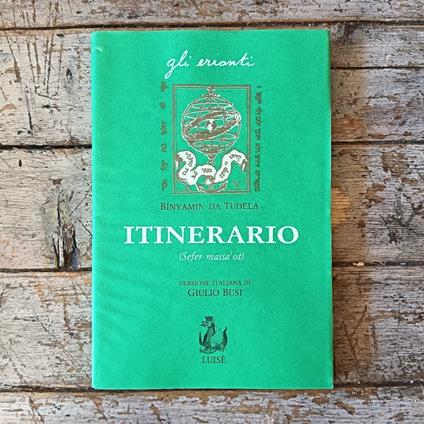 Itinerario (Sefer massa' ot) - copertina